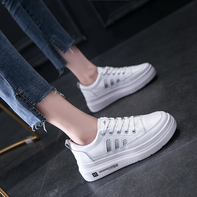 

Increased white shoes women 2019 summer new Joker thick bottom summer casual shoes mesh shoes tide shoes breathable