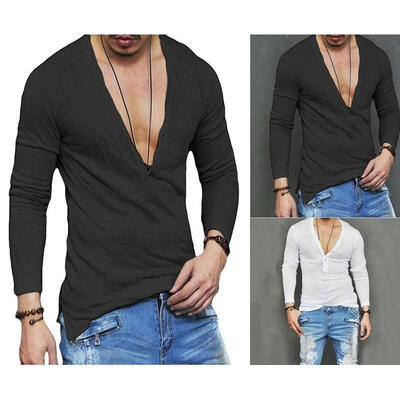 

Fashion Men&39s Slim Fit Long Sleeve Slim T-shirts Casual Tee Shirt Tops Pullover