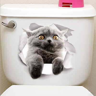 

Lovely Animal Fridge & Toilet PVC Wall Sticker