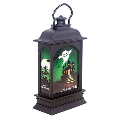 

New Hot Halloween Flameless Candle Light Decorative Hanging Lantern Battery Powered Table Lamp Holiday Theme Party Decor