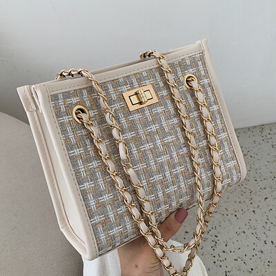 

Single shoulder bag women 2019 new spring&summer Joker Messenger bag chain high-capacity fashion tote bag