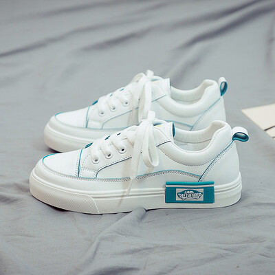 

2019 summer new small white womens shoes Korean-style summer-style summer-style popular shoes breathable casual ins-net red-whi