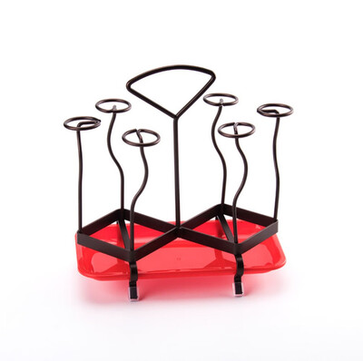 

Iron cup holder fashion cup storage rack upside down drain rack
