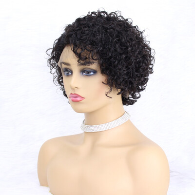 

lace front wig curly