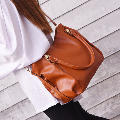 

Tailored Fashion Women Leather Handbag Shoulder Bag Crossbody Bag Tote Bag Black