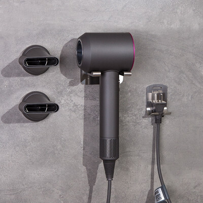 

luxetec Hair dryer storage rack wall-mounted storage free punching 7020
