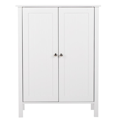 

Bathroom Floor Cabinet Storage Cupboard Home Kitchen Stand wAdjustable Shelf