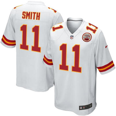 

Youth Football Jersey Kansas City Chiefs Alex Smith White Game Jersey