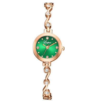 

Fashion Women Watches Luxury Dial Ladies Quartz Wristwatch Rose Gold Alloy Strap Casual Clock Dress Party Zegarki Damskie