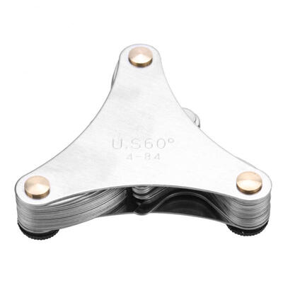 

Greensen 51pcs 60° USSystem Degree Gauge Thread Pitch Gauge Cutting Gauge Measuring Gauge Tool