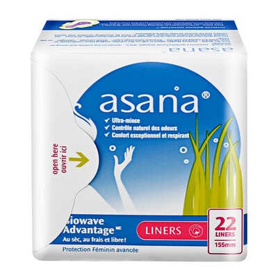

Asana asana Canada imported sanitary napkins women day&night with care pads aunt towel antibacterial pads 155mm22P