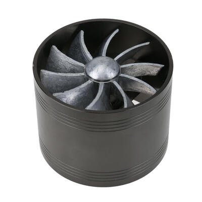 

Car Turbo Charger Air Intake Gas Fuel Saver Car Refitting Fan VentBlack