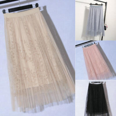 

Women Long Tulle Tutu Skirt Girls Party Dress Prom Princess Tutu Bridesmaid Gown