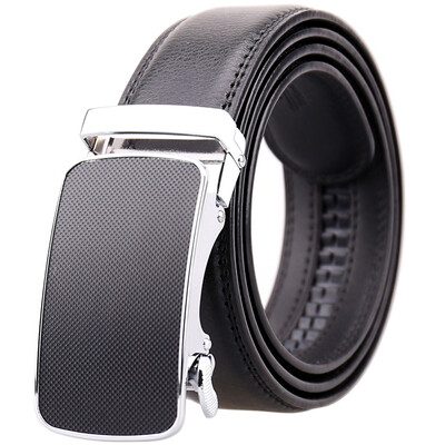 

xsby Mens Leather Ratchet Dress Belt with Automatic Buckle