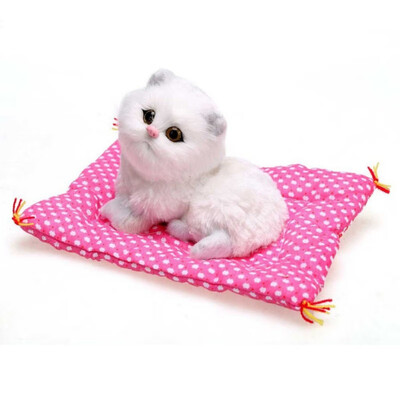 

Car Ornaments Cute Simulation Sleeping Cats Decoration Automobiles Lovely Plush Kittens Doll Toy Children Gifts Accessories
