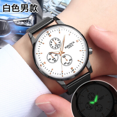

Mens watches waterproof fashion electronic Korean version of simple leisure atmosphere luminous student non-mechanical watches wo