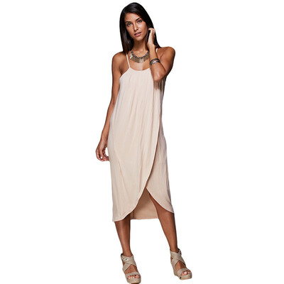 

Spaghetti Strap Draped Summer Slip Dress