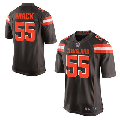 

Mens Football Jersey Cleveland Browns Alex Mack Brown Game Jersey