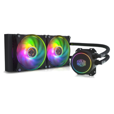 

CoolerMaster GolerMaster ice god G240RGB CPU water cooling radiator I9 2066 AM4ARGB lamp beads double chamber pump low resistance cold row FEP water cooling tube