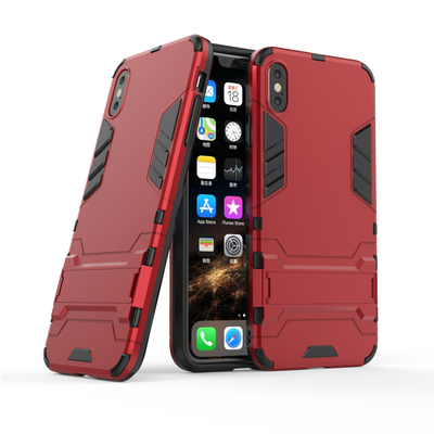 

Goowiiz Phone Case For Iphone XXsXs MaxXR Armor PC TPU Silicone Hard Bracket Double Protection