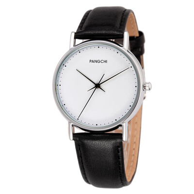 

Belt test watch female student Han version very simple waterproof trend ulzzang personality black&white quartz watch girl