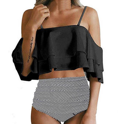 

Roseonmyhand Women Printed Bikini Set Push-Up Padded Bathing Swimwear Swimsuit