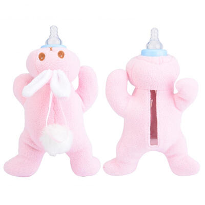 

Greensen Baby Kids Milk Bottle Keep Warm Holder Plush Pouch Cover Thermal Feeding Bag