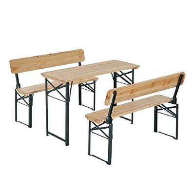 

4 Wooden Folding Picnic Table Set with Benches