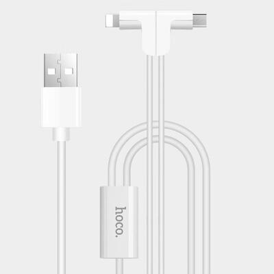 

HOCO X12 2 In 1  Type Data Charging Cable Lightning Micro Fast Charging Magnetic Cable
