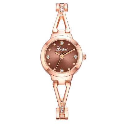 

Best Selling Women Watches Rhinestone Dial Ladies Quartz Wristwatch Rose Gold Alloy Strap Fashion Clock Relojes Para Mujer