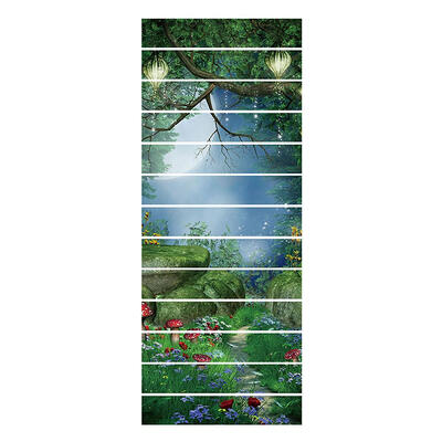 

13pcs 3D Scenery Pattern Stairs Pasters Waterproof Wall Stickers Home Decor