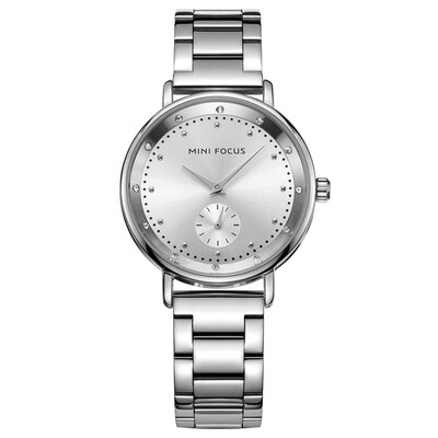 

BOFUTE Womens Watch Fashion Watches Double Dial Quartz Movement Waterproof Metal Strap 0037L