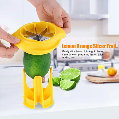 

Stainless Steel Lemon Orange Slicer Fruit & Vegetable Food Cutter Kitchen ToolLemon Slicer Lemon Cutter Tool