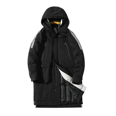 

ZHUO DENG NU Mens Mid-length cotton coat Loose workwear New