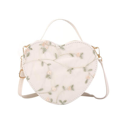 

Lace Heart Shaped Shoulder Messenger Handbags Women Leather Crossbody Bags
