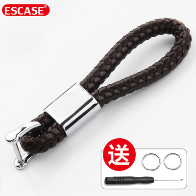 

ESCASE Keychain Car Keychain Hanging Chain Key Ring Key Cord Unisex Suitable Self-employed Creative Gift Bag Birthday Gift Send Tool Knife ES-K15 Rich Brown