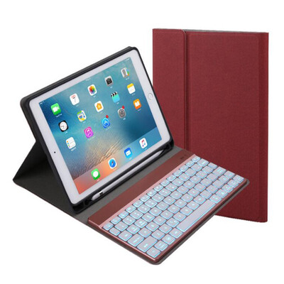 

2018ipad pro105 Bluetooth keyboard holster air2 light colorful with light bluetooth keyboard with pen slot