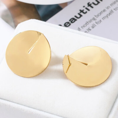 

New Fashion Big Circle Round Drop Earrings for Women Gold Silver Color Earring Party Jewelry Gift Statement Punk Mujer oorbellen