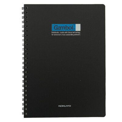 

Japan Kokuyo KOKUYO Gambol Watanabe Series WCN-DS6000 B5 60-page PP double spiral notebook Notepad blue black
