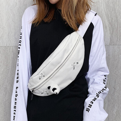 

2019 new tide net red canvas small bag female slung wild ins Korean students popular girl chest bag