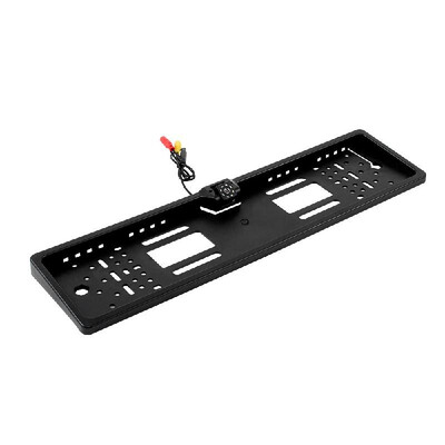 

European License Plate Frame CCD HD Car Rear View Camera Backup Reverse Camera with 12-LED Night Vision