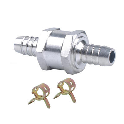 

Aluminum Alloy Fuel One Way Check Valve for Carb2pcs Spring Hose Clamps