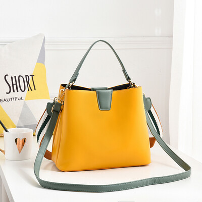

New bag women Korean tide single-shoulder single-shoulder single-shoulder single-shoulder simple hand-held womens bucket b