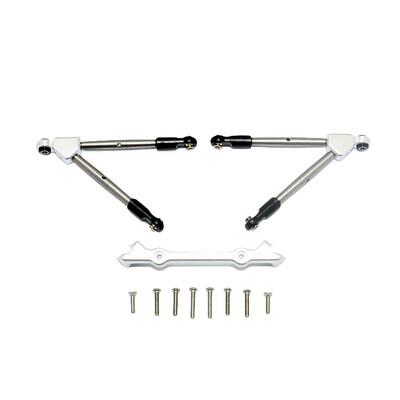 

Siaonvr Upgrade Part Aluminum Front Tie Rods with Stabilizer For Traxxas Rustler 4X4 VXL