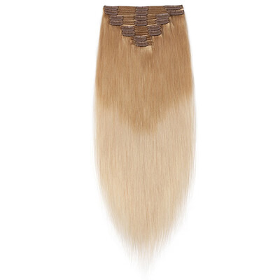 

Clip in 100 Remy Human Hair Extensions double weft Grade 7A Quality Full Head 8pcs 18clips Soft Silky Straight for Women