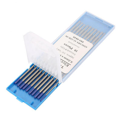 

Greensen 10pcs Yttrium Tungsten Electrodes WY20 Blue Tip for Tig Welding Machine 32mm150mm