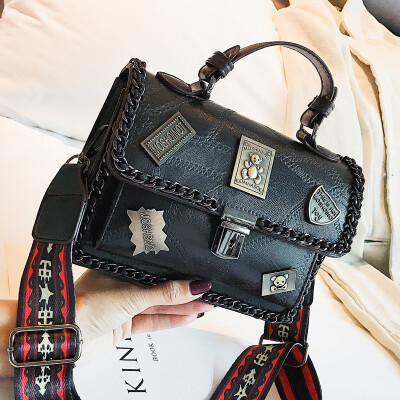 

Bags women2019 new tide style retro-chic chain single-shoulder single-shoulder hand-held small square bag