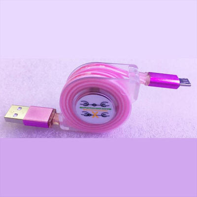

Light Up Micro USB Charge Cable Retractable 2A Fast Charging Cord For Samsung Sony HTC