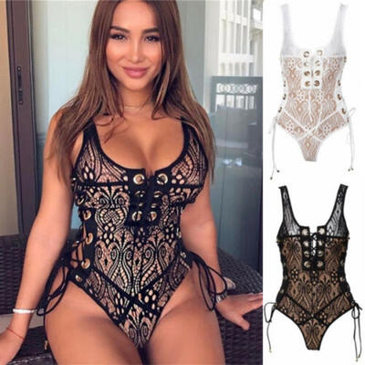 

Women Clubwear Playsuit Lace Bodycon Party Jumpsuit Short Romper Bodysuit Pants