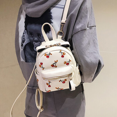 

Backpack female 2019 new wave Korean version of the wild fashion pu soft leather ladies small backpack student bag female bag